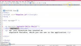 Lecture 2:Learn about Angular ng init Directive