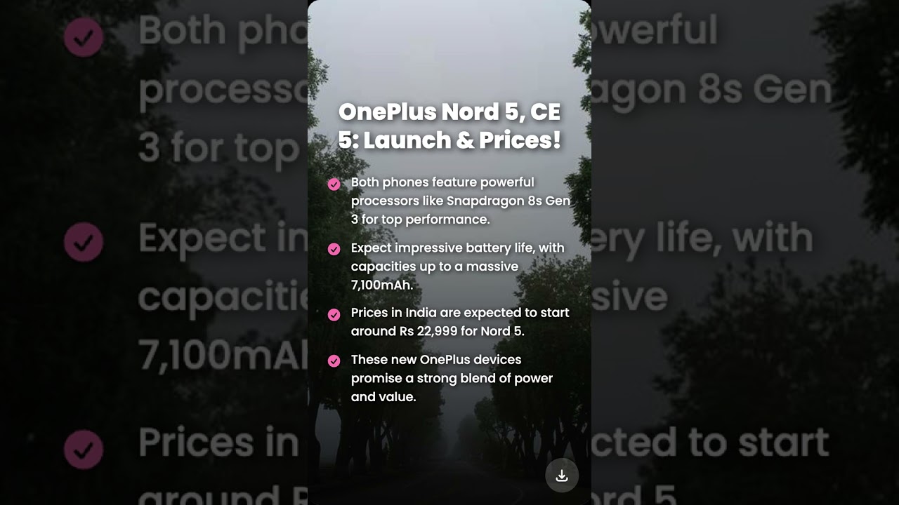 OnePlus Nord 5 & CE 5 Launch: Price, Specs & Battery!