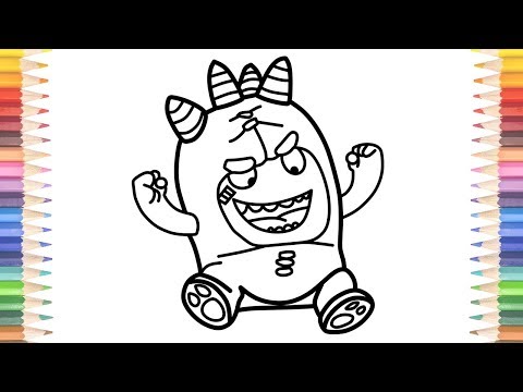 How To Draw Oddbods Angry Finger Family Song Nursery Rhymes Coloring Pages Video For Kids