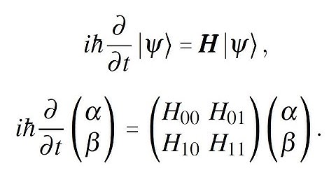 L10-1 (Ch4) Schroedinger Equation and Finding Hamiltonian Matrix Elements