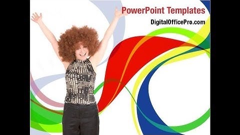 Lucky Girl PowerPoint Template Backgrounds - DigitalOfficePro #04824