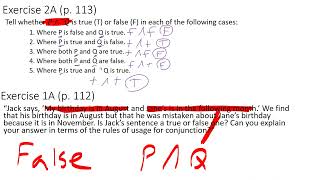 Symbolic Logic III: Truth Values in Propositional Logic