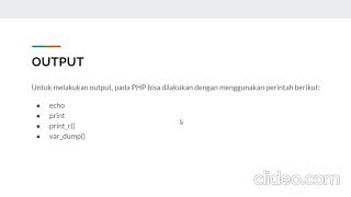 Introduction to php -