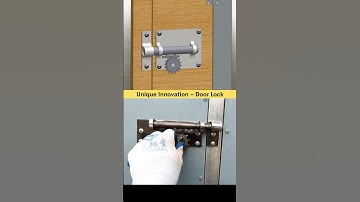 A unique door lock, designed specifically for mechanical engineers. 🤩 #design #3dmodel #doorlock