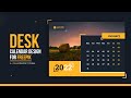 Desk Calendar Design | How to Design a Calendar in adobe illustrator  for Freepik .