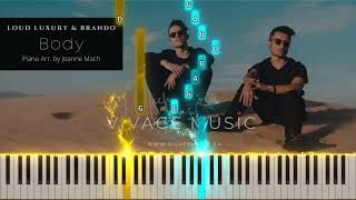 Body - LOUD LUXURY & BRANDO | Piano Cover by - Vivace Music | Body Easy Piano