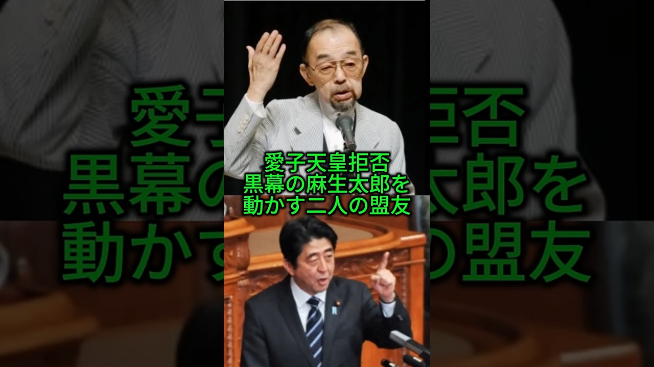 【黒幕は麻生太郎】「愛子天皇」拒否、「男系男子」を曲げない黒幕・麻生太郎を動かす"2人の盟友" #shorts #youtubeshorts