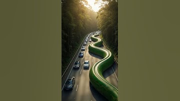 Giant Python Appears On Highway #shorts #trending #viralvideo #youtubeshorts #ai #python