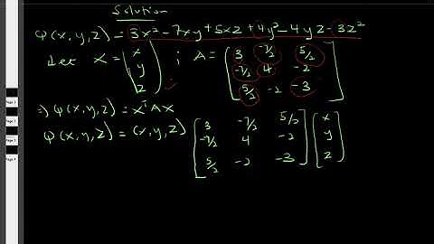 Lesson 10   Quadratic Forms and Change of Variables in Quadratic Form