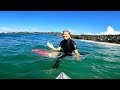 Surfing with erin brooks  wsl surfers pov surf vlog