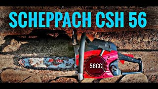 SCHEPPACH CSH 56 motorna pila, kratka recenzija i proba u drvetu