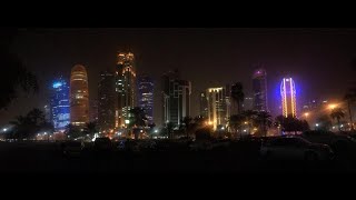 Riding a boat in Doha تجربة ركوب القارب في الدوحة