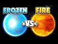 FROZEN PLANET vs BURNING PLANET - Universe Sandbox 2 VR