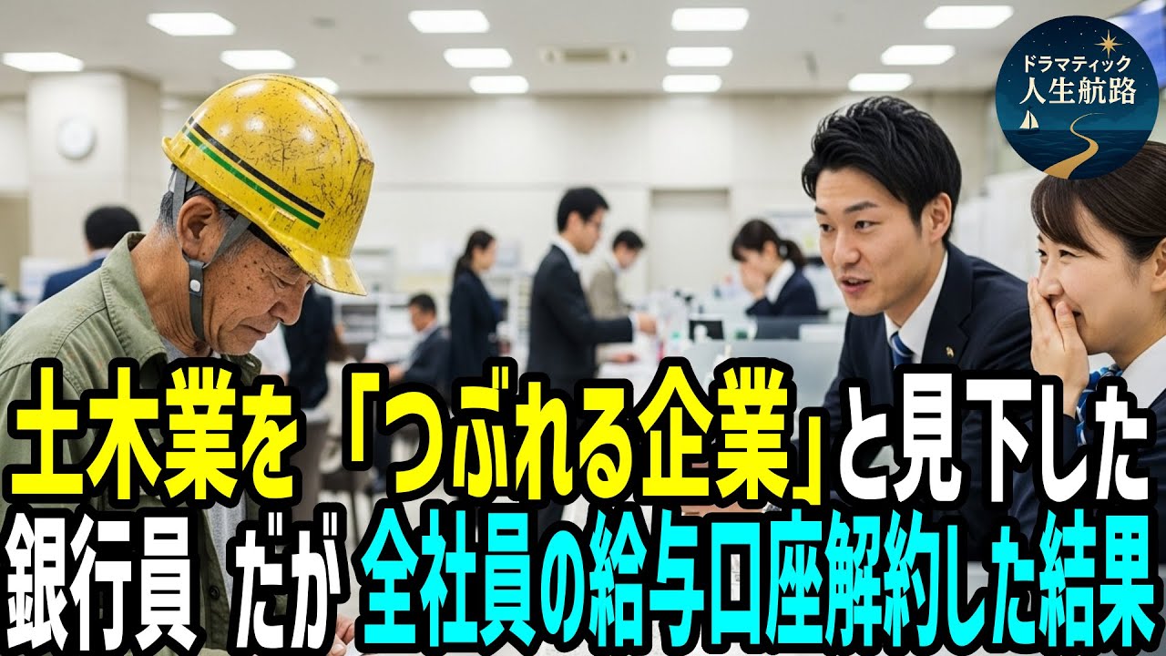 銀行で「底辺企業の給与口座は解約しろ」と拒否された老人―翌日、「おっしゃる通り」全社員の口座解約した結果…