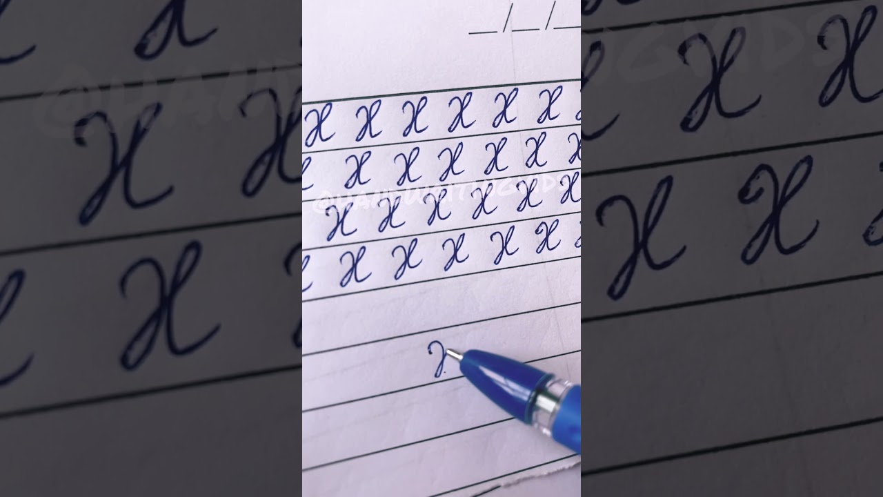 Cursive Capital X 🖊️✨ 