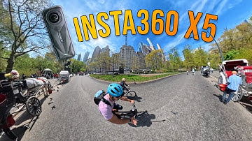 Insta360 X5 First Look! | Raw 5.3K Auto Settings | Ride Through Central Park🚴