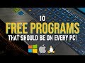 10 FREE PROGRAMS That Should Be On EVERY PC! 2020