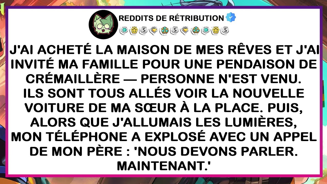 J'ai acheté la maison de mes rêves et j'ai invité ma famille pour une pendaison de crémaillère