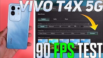 Vivo T4x 5g Bgmi 90 Fps Test | Vivo T4x Bgmi Test With Fps Meter | Dm 7300 Processor ☠️☠️