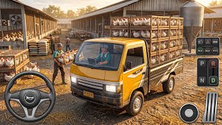 🐔 Mini Truck Chicken Transport Farm Drive | Truck Simulator Indonesia 🚚 | (TRUCKSID) screenshot 5