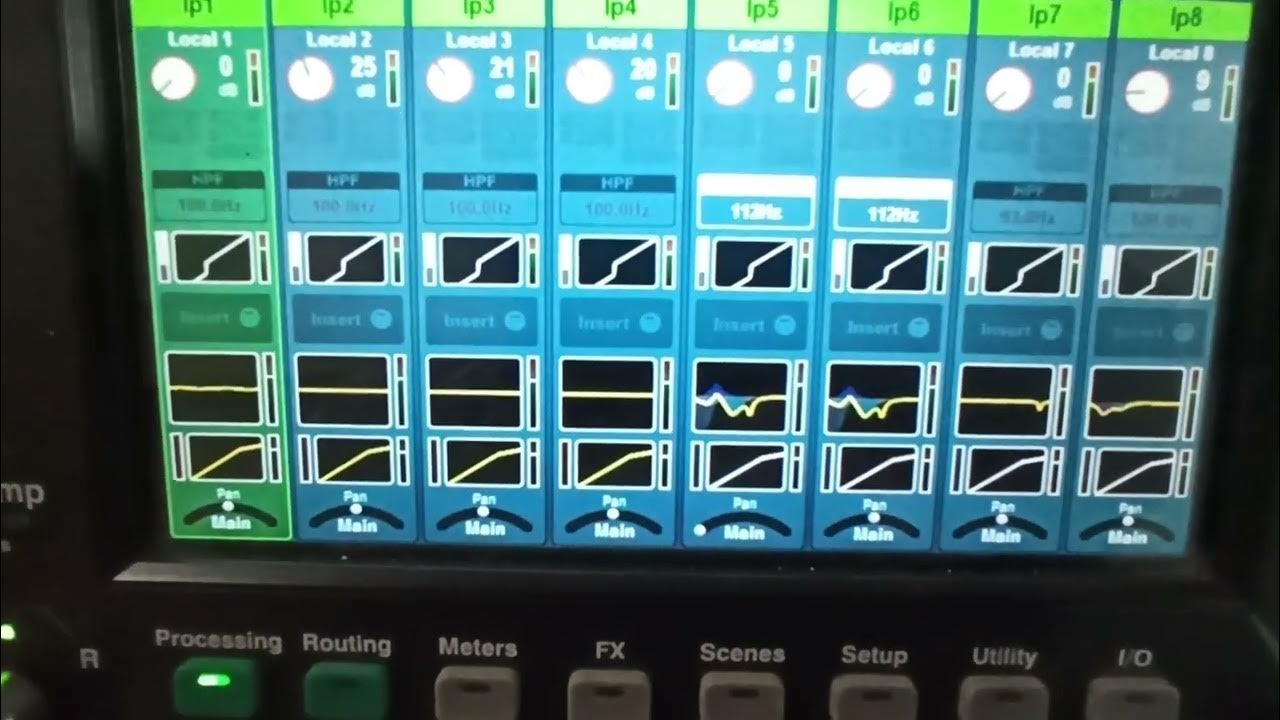 Allen & Heath SQ6... FX ( Effects) & Aux settings.. YouTube