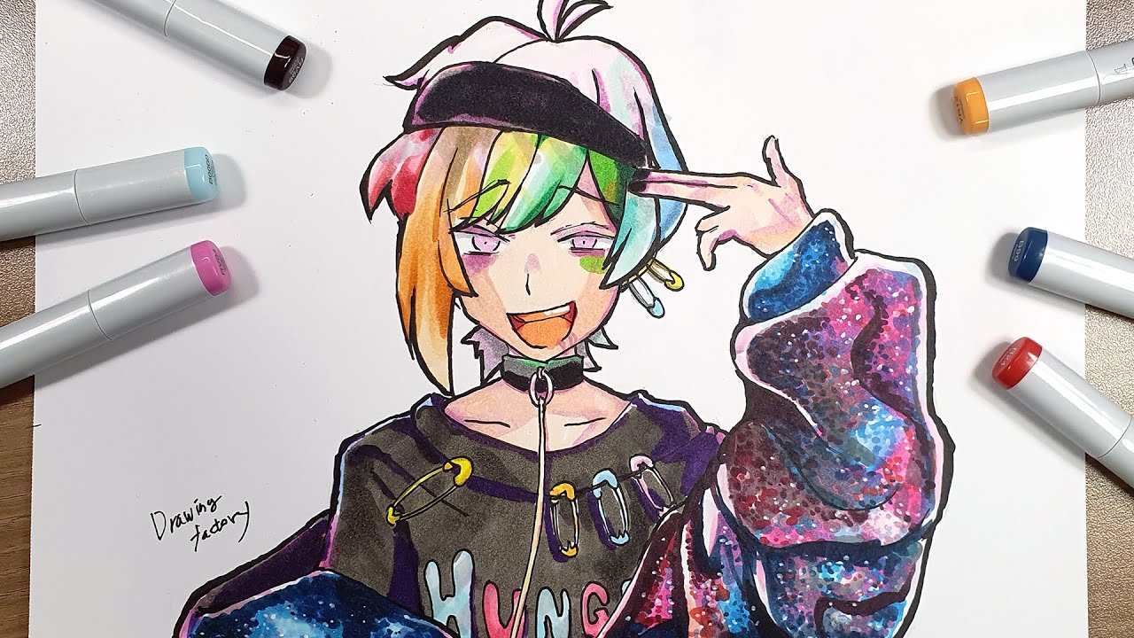 Drawing Rintarou Iida Wolf Game 狼ゲーム 飯田リンタロウ 늑대게임 아이다 린타로 그리기 Youtube