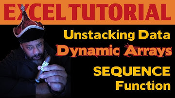Dynamic Array: Unstack Data with SEQUENCE ... just 2 steps