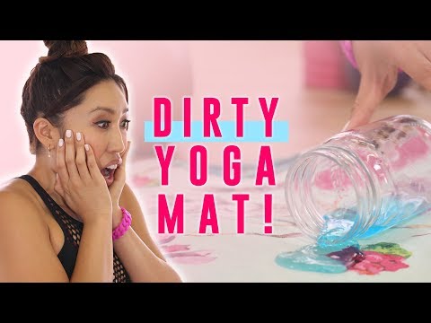 Dirty Yoga Mat? Here's How to Clean It... TUTORIAL