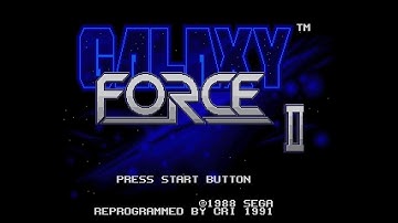 Galaxy Force II (Sega Mega Drive / Sega Genesis) Playthrough