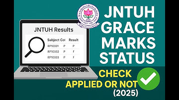 JNTUH Grace Marks Status Check 2025 – How to Know If Applied or Not