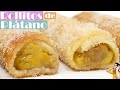 ¿Tienes plátanos y 5 minutos? 🍌😍🍌Pues prepara este postre delicioso rollitos de banana o banano