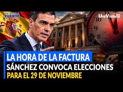 La hora de la factura Sánchez convoca elecciones para el 29 de Noviembre