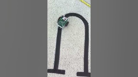 Boe-Bot follows stripe