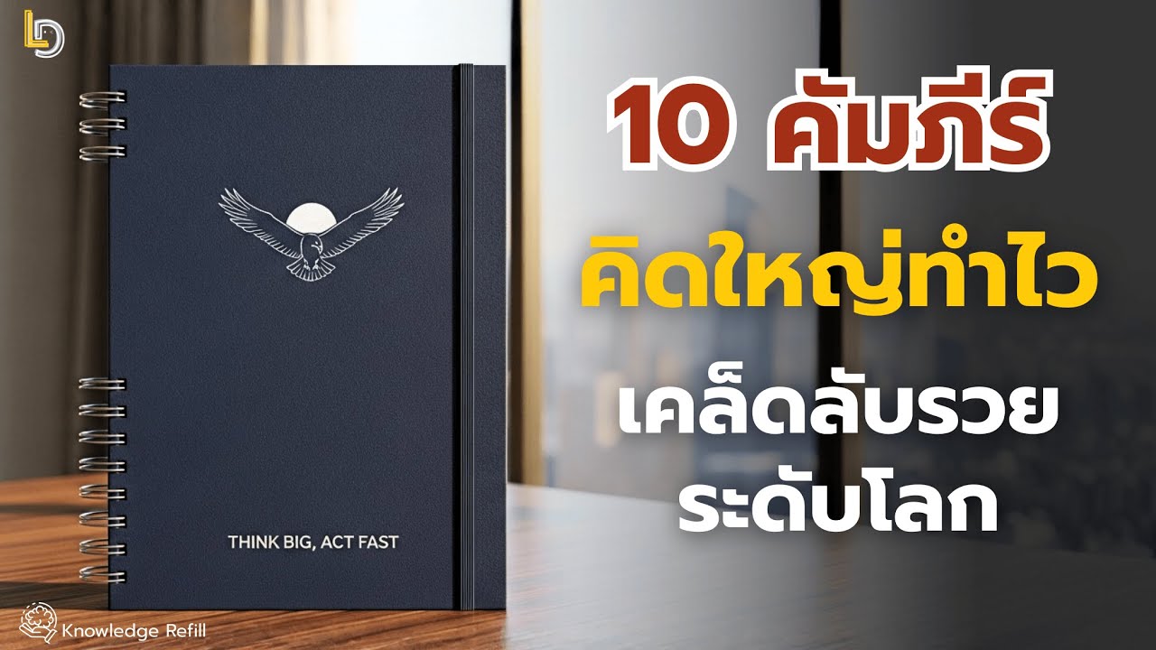 10 คัมภีร์ คิดใหญ่ ทำไว เปลี่ยนชีวิตจาก 0 สู่ระดับโลก | Knowledge Refill EP.8