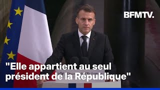 Nuclear deterrence: Emmanuel Macron assures that "there will be no sharing of the ultimate decision"