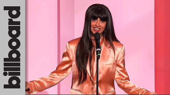 Jameela Jamil Presents Taylor Swift With Woman of ...