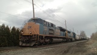 HD: SD70ACe horn-salute!! EMD duo; 3-26-13.