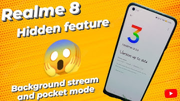 Realme 8 hidden😱feature enable pocket mod and background stream realme UI 3.0 update #realme8 #tech