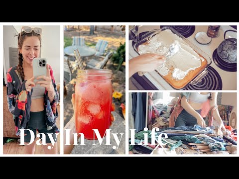 Day In My Life As A Mom Of 2! Breastfeeding Drink, Organizing My Closet & Baking A Sourdough Cake!