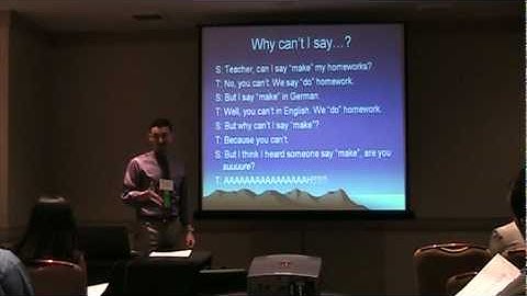 Using Corpora in the Classroom, Nicholas Medley, CATESOL 2010, Pt.1.mpg