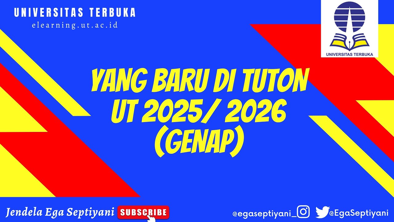 HANYA ADA TUGAS DI TUTON - JADWAL TERBARU TUTORIAL ONLINE UT 2025/ 2026 ...
