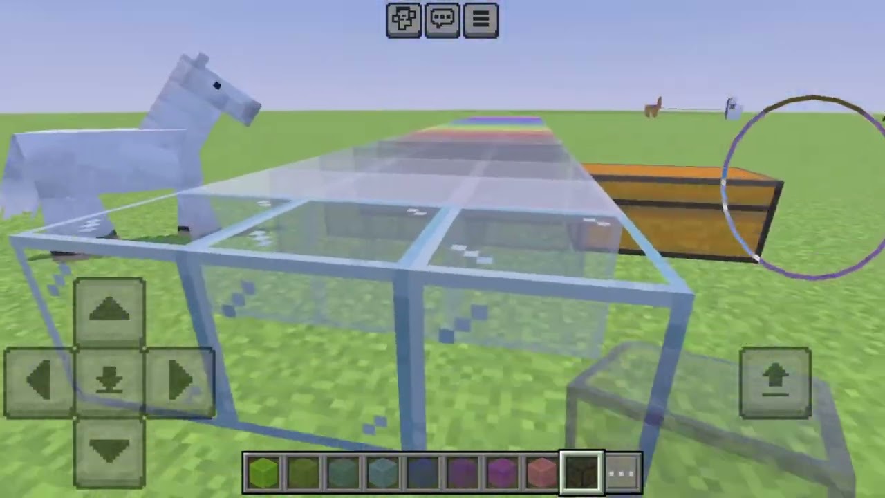 Mining breaking and placing glass blocks! Minecraft ASMR no talking