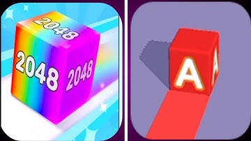 🌈💙 Jelly Run.A B C Tower. 2048 - Max Level Gameplay iOS,Android Walkthrugh Mobile Game Videos