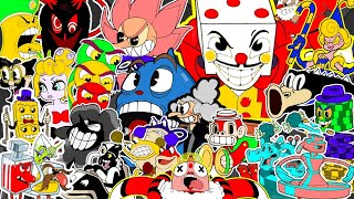 All Cuphead Bosses But With Different Colors And Skins Made By AWGL ((HYPER-EVIL-BLACK Skins))