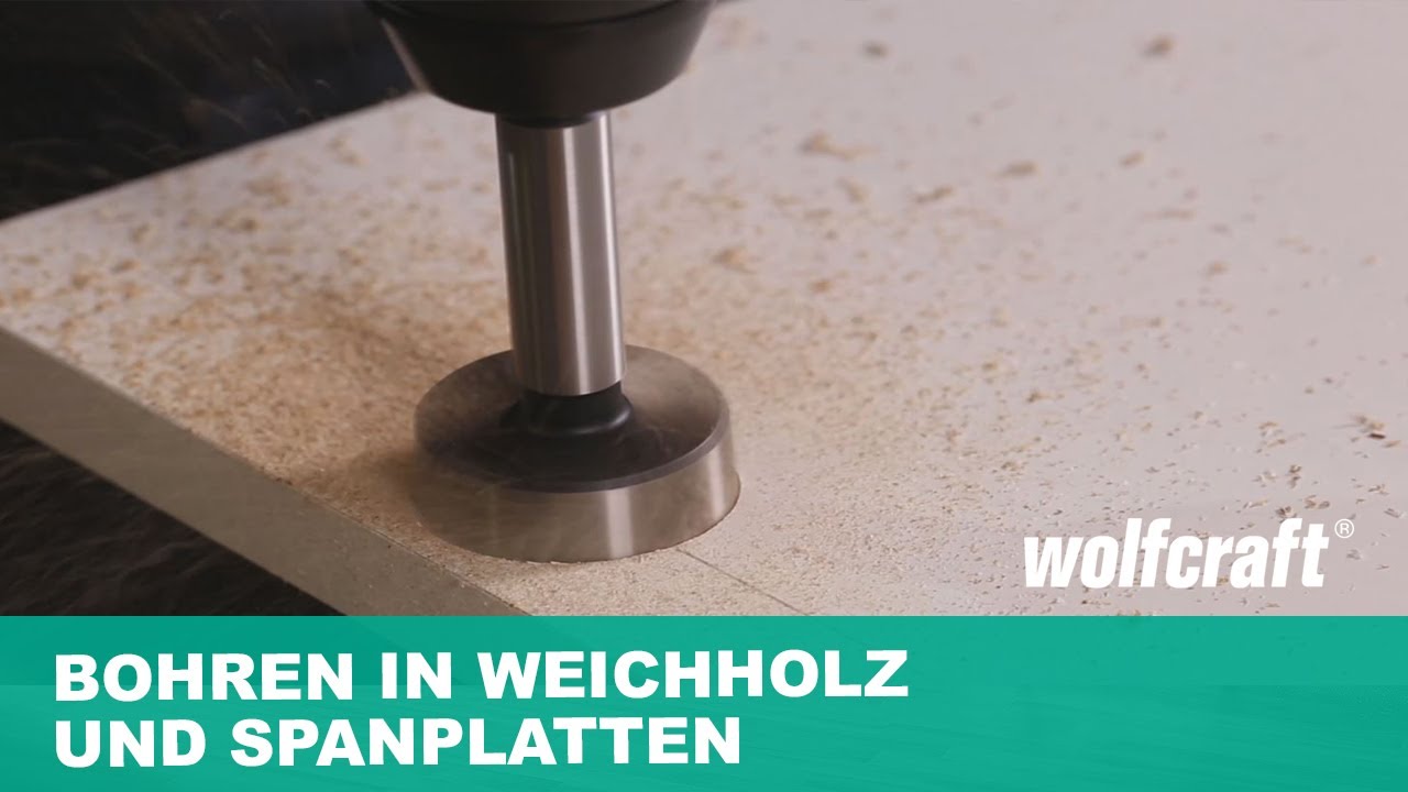 Forstnerbohrer: Bohren in Weichholz und Spanplatten | wolfcraft