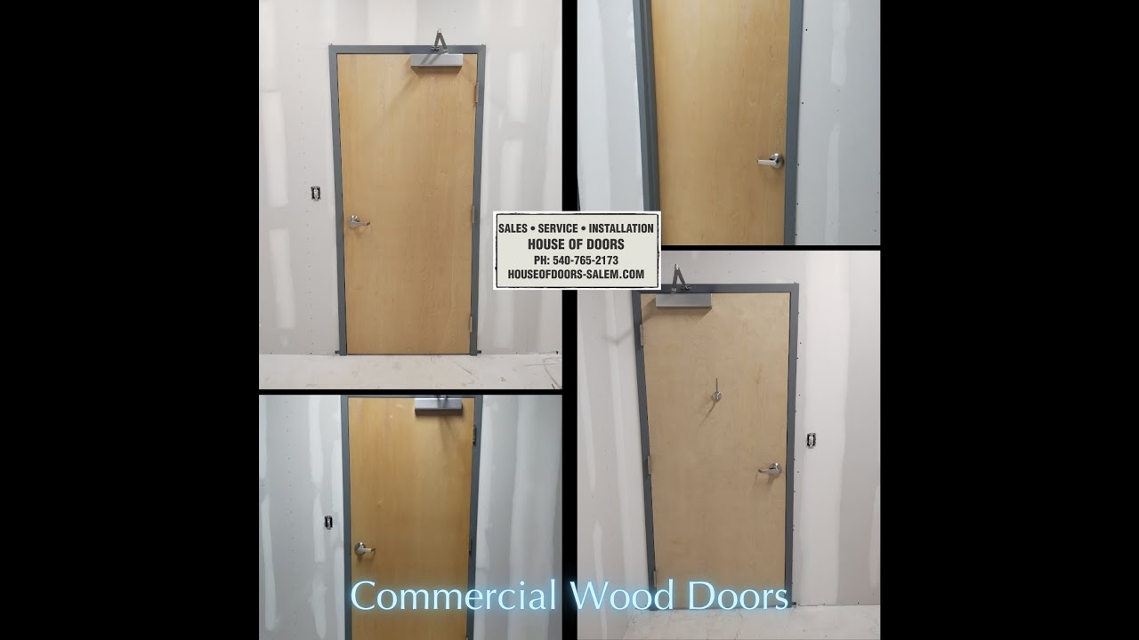 Commercial wood doors stocked, sold and installed by House of Doors