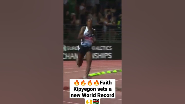 KENYAS FAITH KIPYEGON BREAKS WORLD RECORD