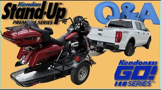 Loading a Kendon Stand Up Motorcycle Trailer and Q&A