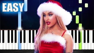 Ariana Grande - Santa Tell Me - EASY Piano Tutorial