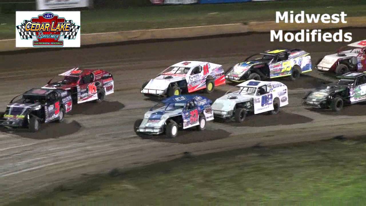 Midwest Mod Racing 7-30-2016 Midwest Modifieds Cedar Lake Speedway - YouTube